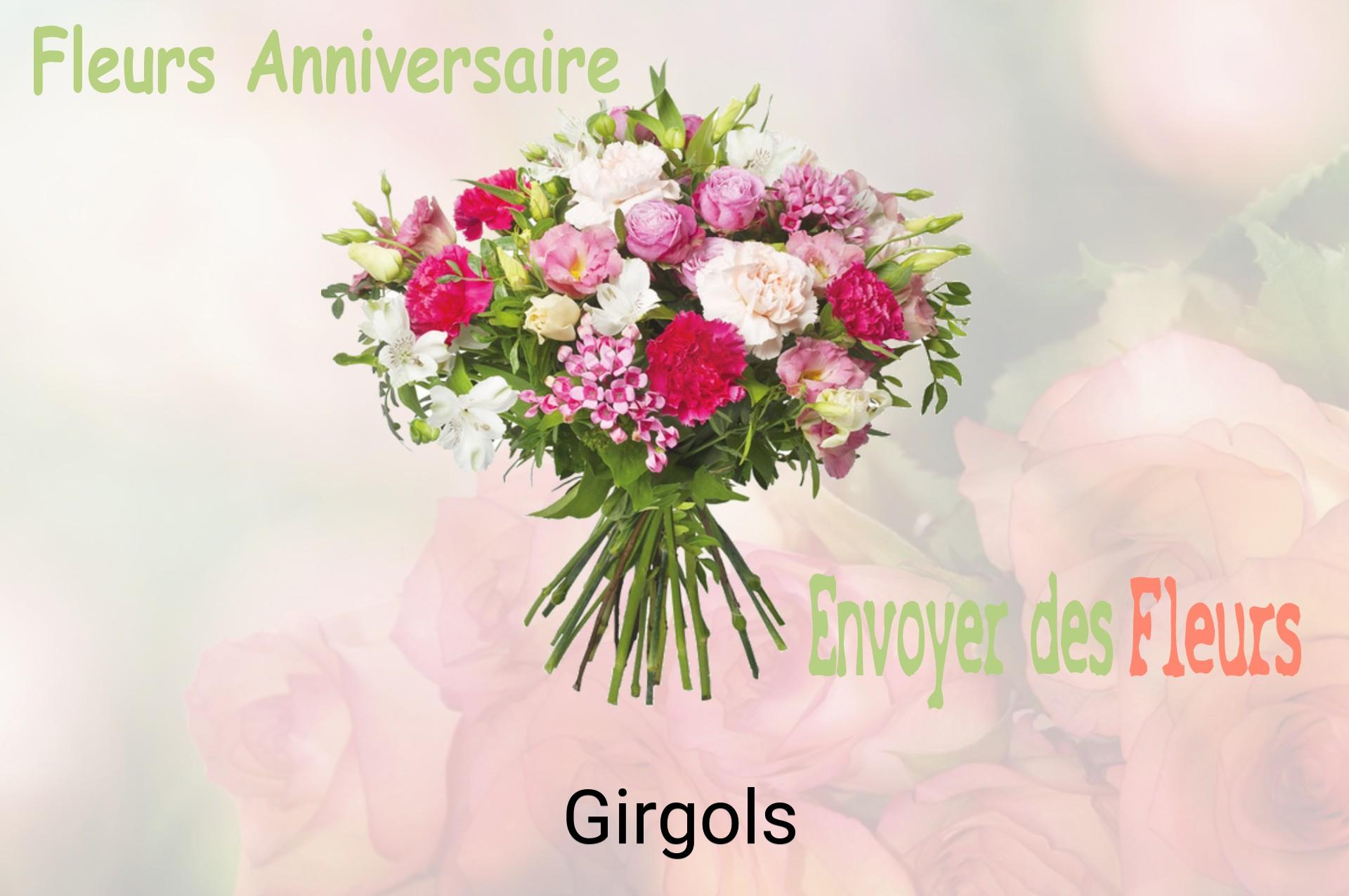 Bouquet de fleurs d’anniversaire livré à Girgols