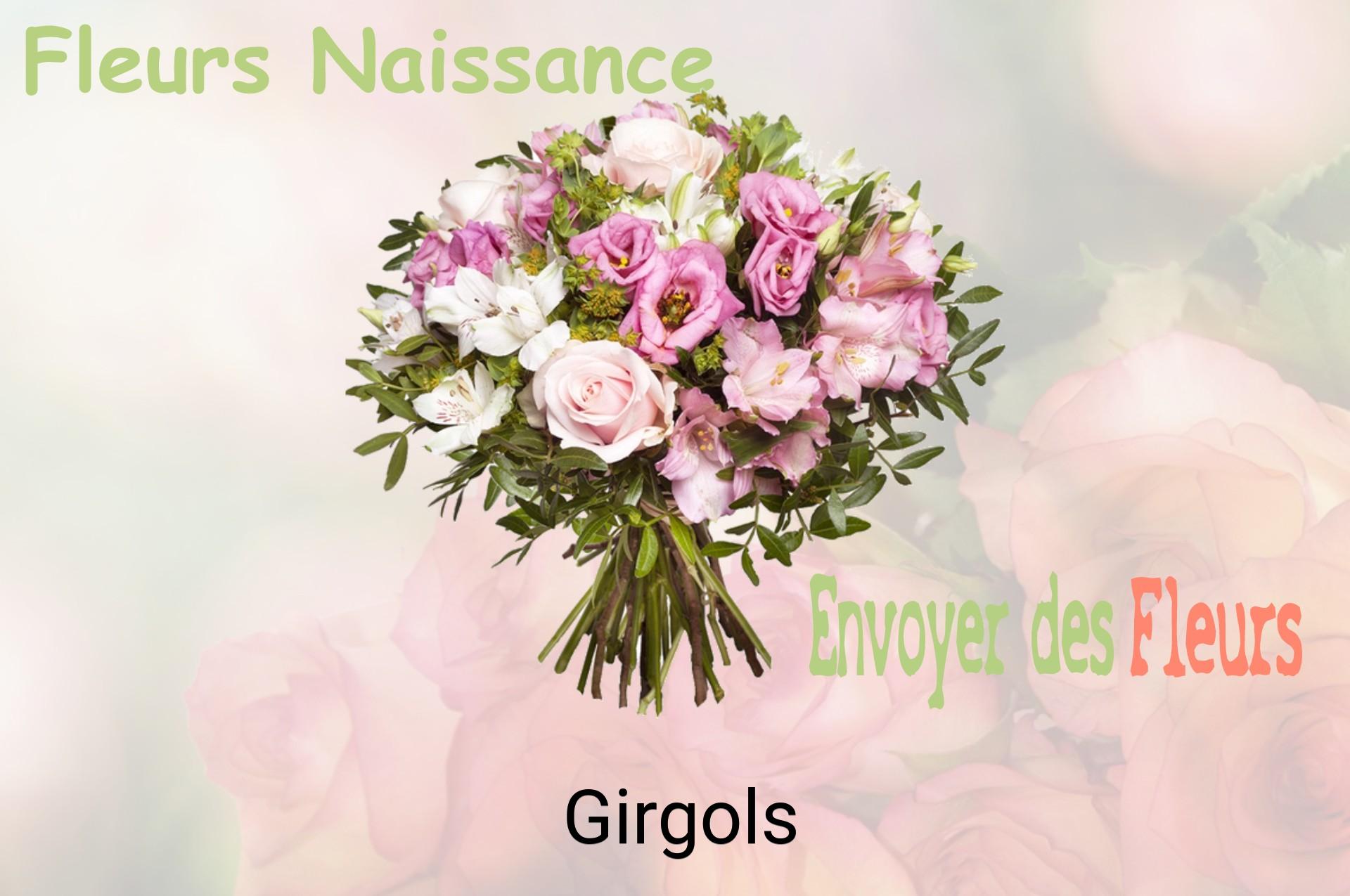 Bouquet de fleurs de naissance livré à Girgols